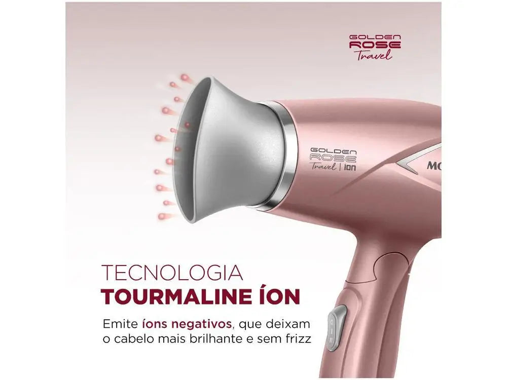 Mondial Hair Dryer Tourmaline Ion Golden - Bivolt