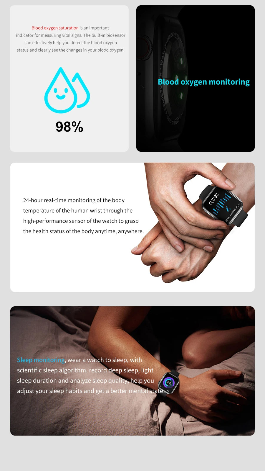 Novo relógio inteligente de carregamento sem fio smartwatch bluetooth chamadas das mulheres dos homens relógios pulseira fitness relógio personalizado rosto